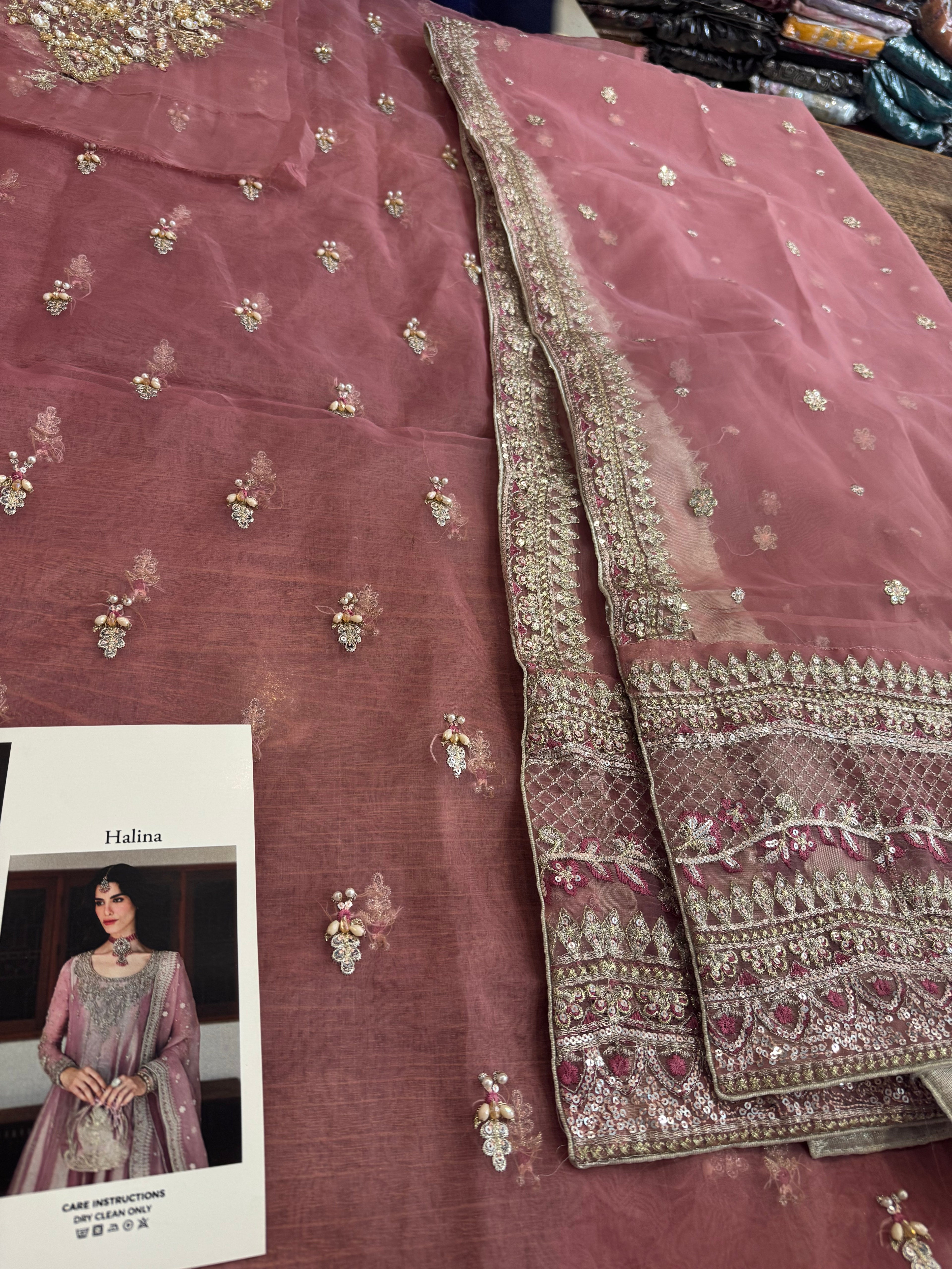 Faiza saqlain pink wedding edition