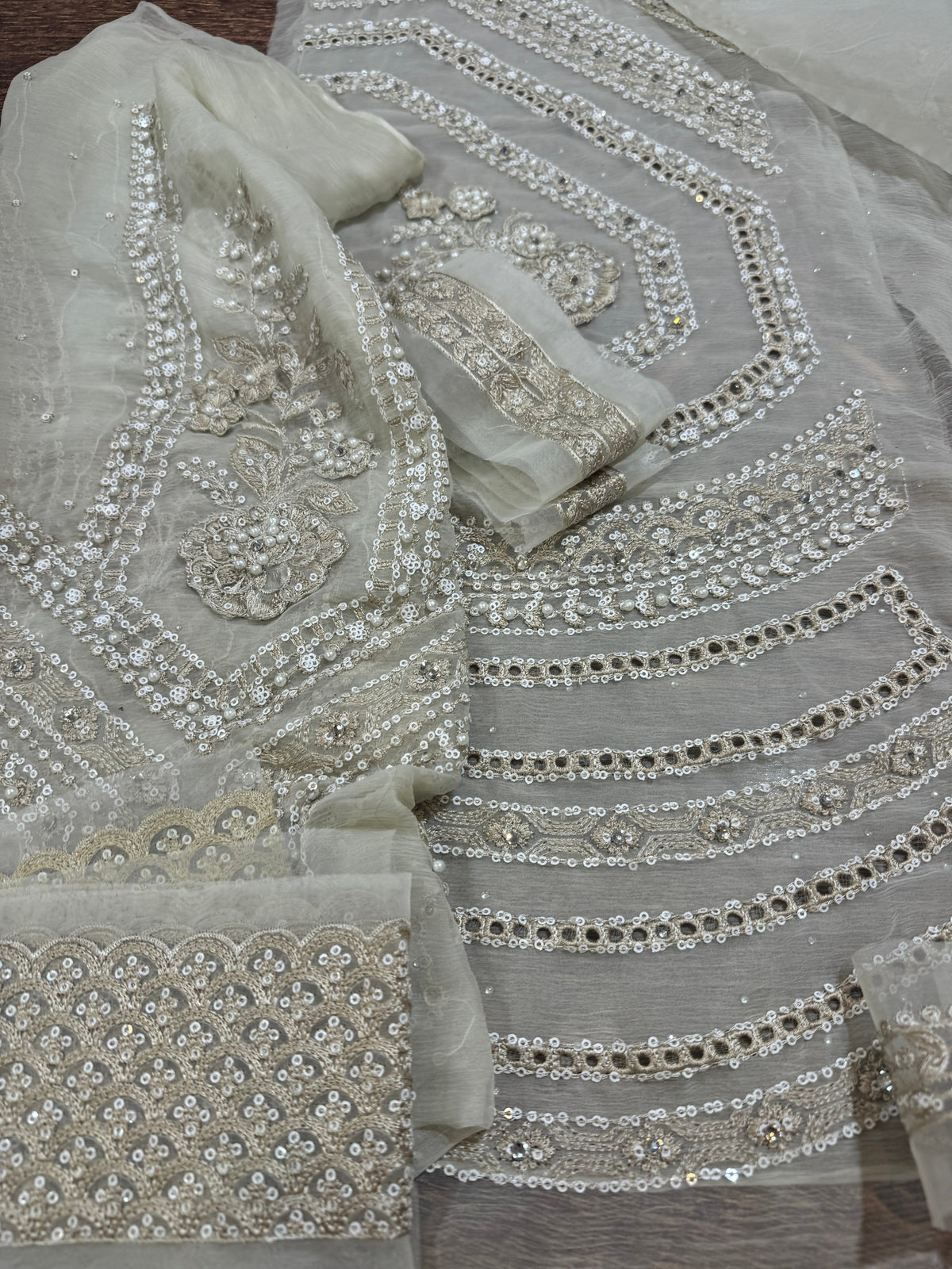 Off white chiffon collection