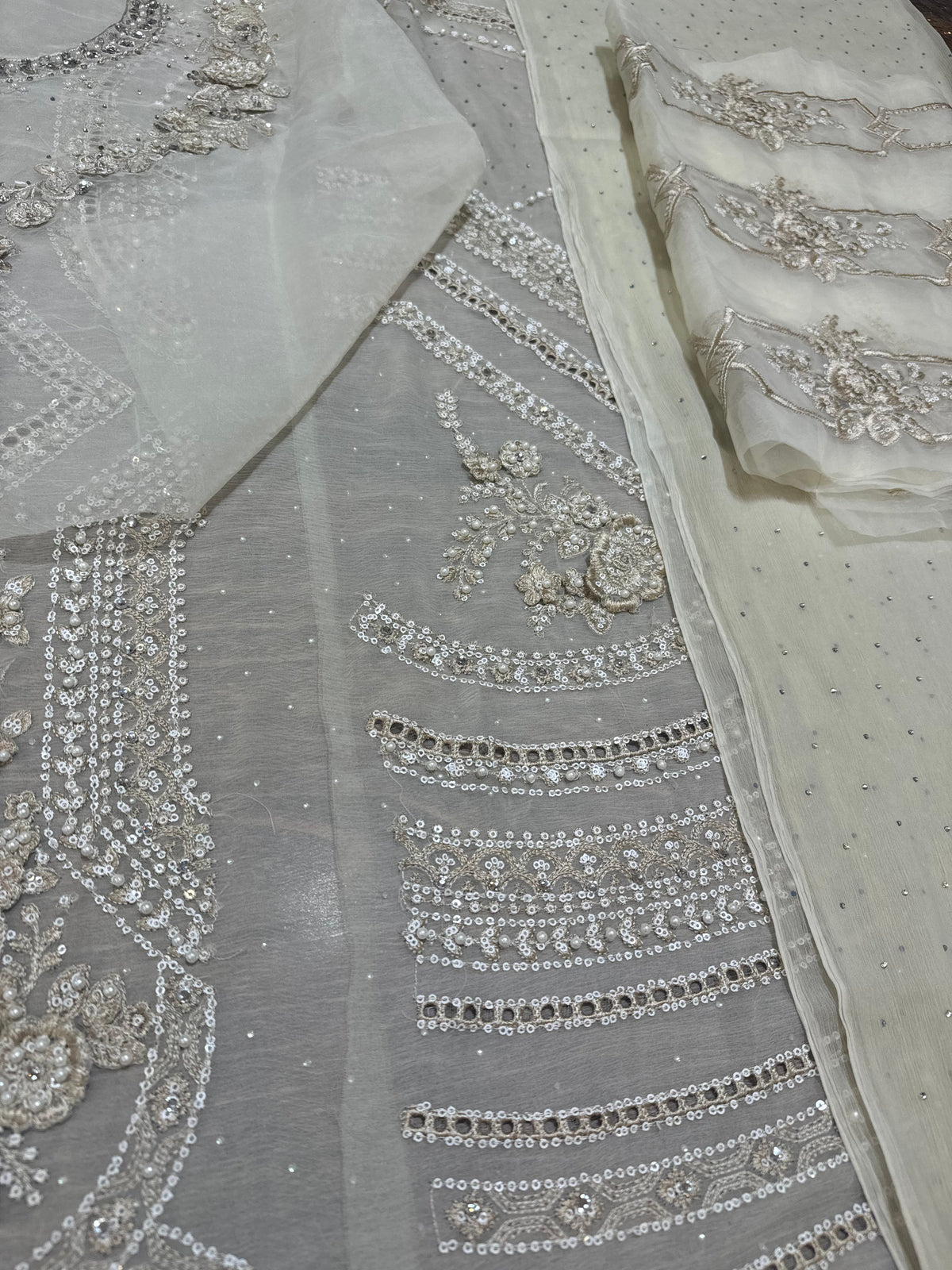 Off white chiffon collection