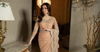 Pink peach saree
