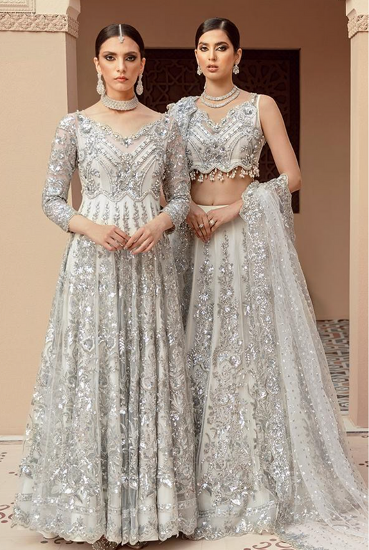 Pakistani Wedding Dresses Embroidery Clothes-00P