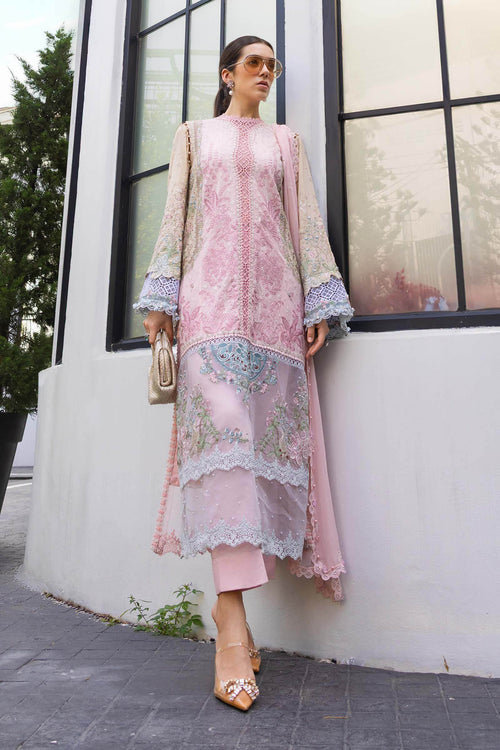 Pink Embroidered