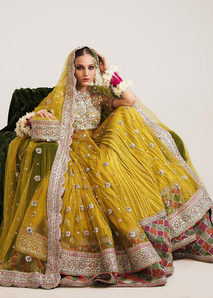 1007-C Hussain ReharPakistani Embroidered Wedding Stitched Dresses Collection-00P