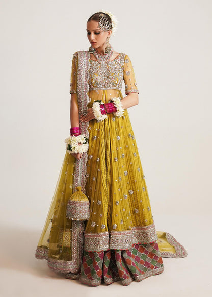 1007-C Hussain ReharPakistani Embroidered Wedding Stitched Dresses Collection-00P