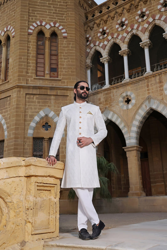 Sherwani with inner and shawl