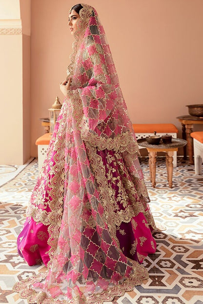 Pakistani Long Frock In Pink Color -00F