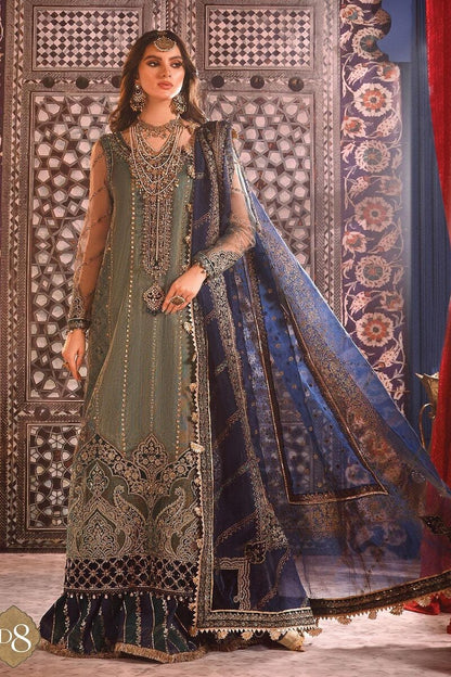 Maria B Elegant Pakistani Embroidered Wedding Bridal Dresses Collection-00P