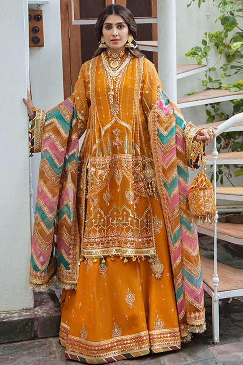 Organza Gharara Dress-00F